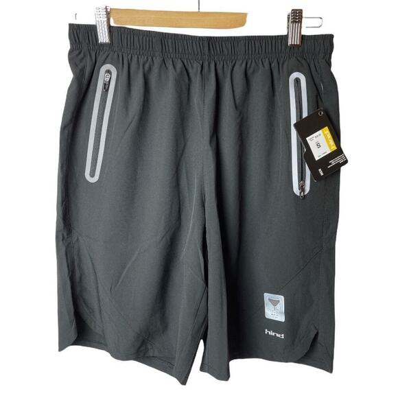 Hind Hydra Motion Black Trunks Shorts Built-In Liner Men's Size S NWT - Picture 1 of 8